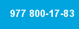 977 800-17-83 977 800-17-83